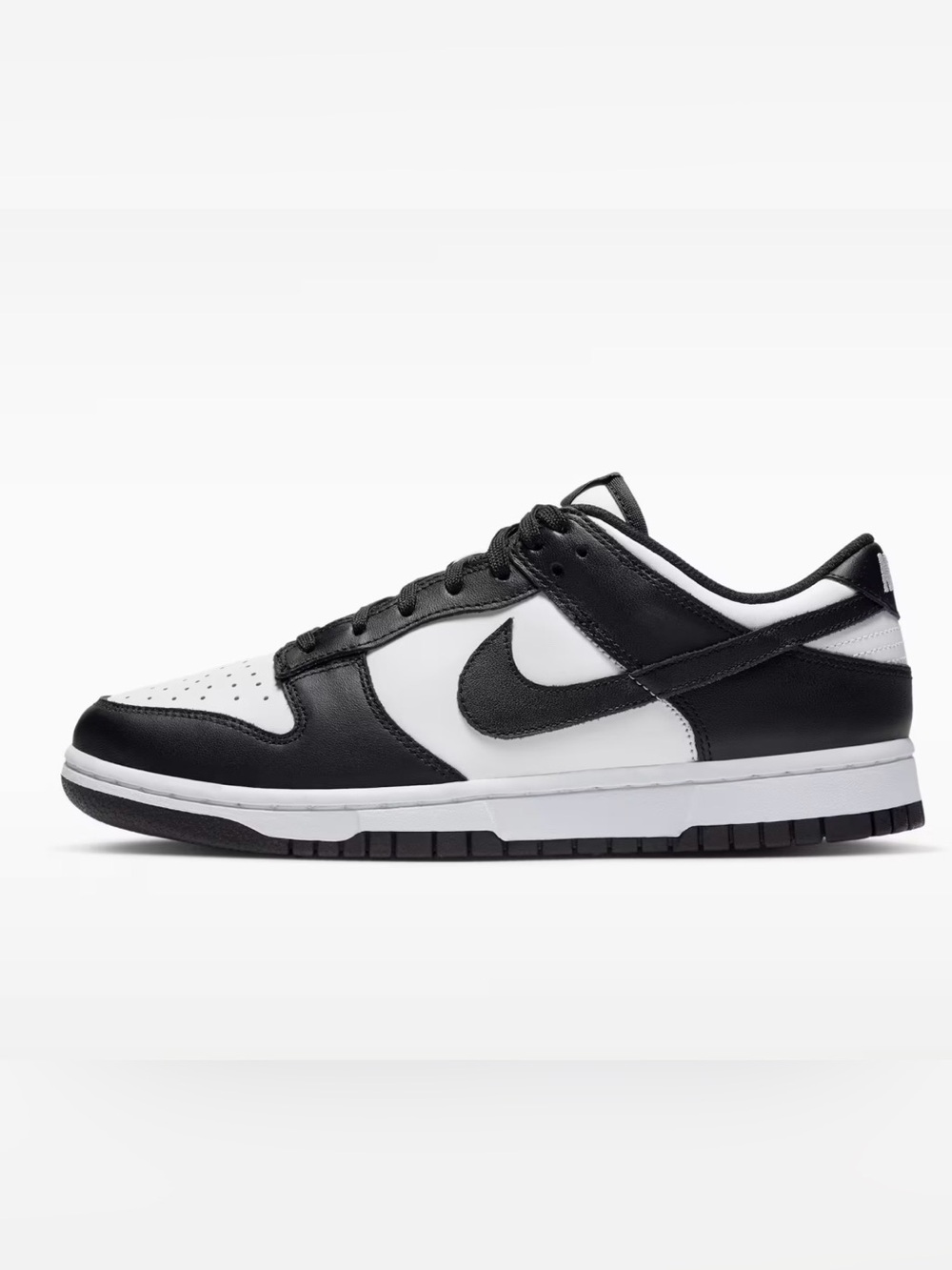 Nike Black and White Low-Top Skate Sneakers - Picture 3 of 14